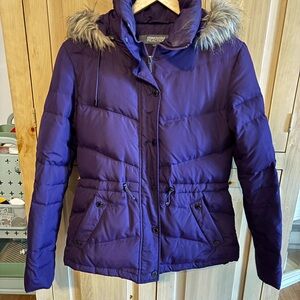 Kenneth Cole Women's Purple Puffer Jacket